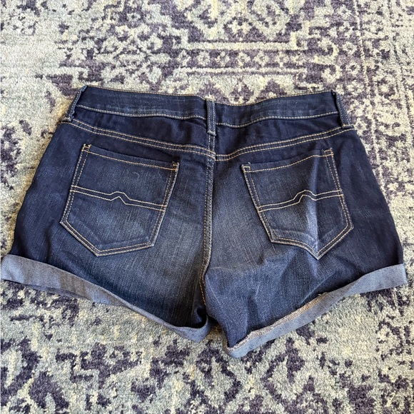 Y2K Summer Arizona Jean Co NWOT Dark Wash Low Rise Shorts Casual Size 7 - Picture 3 of 5